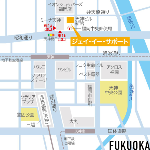福岡支店地図